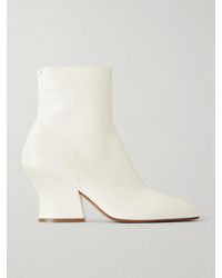 Jil Sander - Lune Leather Ankle Boots - Lyst