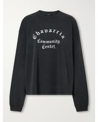 Willy Chavarria - Community Center Printed Cotton-Jersey T-Shirt - Lyst