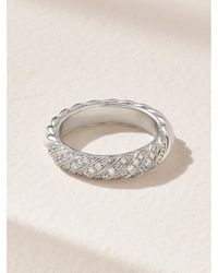 David Yurman - Sculpted Cable 18-Karat Diamond Ring - Lyst