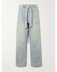 R13 - Hoch Sitzende Jeans Mit Weitem Bein Und Bindegürtel - Lyst