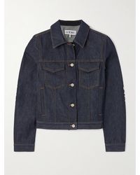 Loewe - Veste En Jean À Appliqués Anagram - Lyst