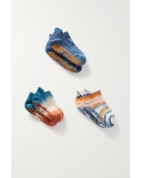 Pointe Studio Fashion Studio Set Aus Drei Paar Socken Aus Einer Baumwollmischung - Blau