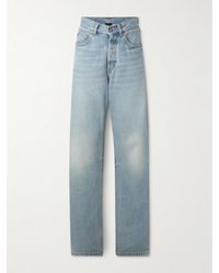 Saint Laurent - Hoch Sitzende Jeans Mit Weitem Bein - Lyst