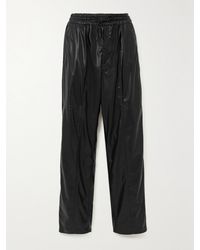 Isabel Marant - Brina Hose Mit Geradem Bein Aus Kunstleder - Lyst