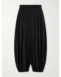 Comme des Garçons - Wool Wide-Leg Tapered Pants - Lyst