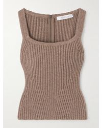 Max Mara - Aretusa Ribbed Wool-Blend Tank Top - Lyst