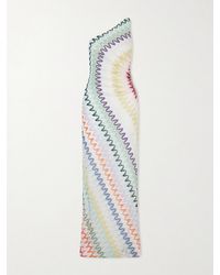 Missoni - Striped Metallic Crochet-Knit Maxi Dress - Lyst