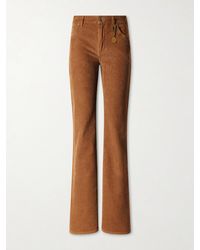 Stella McCartney - Cotton-Corduroy Flared Pants - Lyst