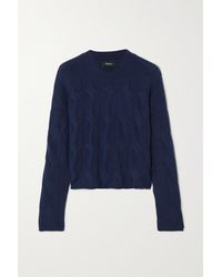 Theory Cable-knit Cashmere Jumper - Blue