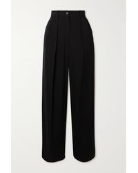 THE ROW Essentials Igor crepe straight-leg pants