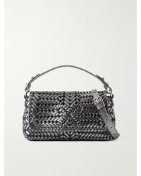 Anya Hindmarch - The Neeson New Metallic Woven Leather Top-Handle Bag - Lyst