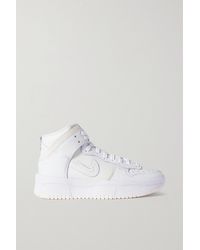 Nike Dunk Hi Rebel Leather High-top Sneakers - White