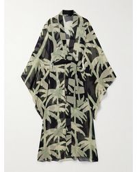 Johanna Ortiz - The Passing Storm Printed Recycled-Georgette Robe - Lyst