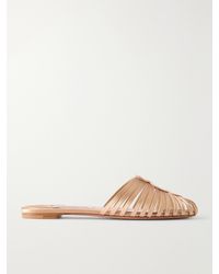 Aquazzura - Sweet Surrender Satin Mules - Lyst