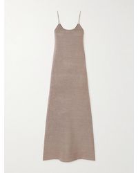 Veronica de Piante - Liliana Crocheted Silk Maxi Dress - Lyst