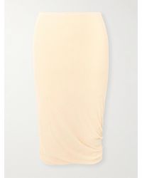 Jil Sander - Midirock Aus Baumwoll-Crêpe - Lyst