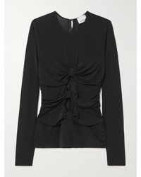 Isabel Marant - Gladice Oberteil Aus Stretch-Jersey Mit Cut-Outs Und Schleifen - Lyst