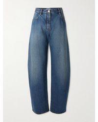 Alaïa - Low-Rise Barrel-Leg Jeans - Lyst