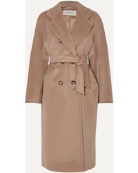 Max Mara 101801 Icon Double-breasted Wool And Cashmere-blend Coat - Brown