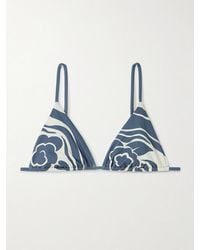 SIR. - Lilou Printed Triangle Bikini Top - Lyst