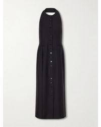 Heirlome - Sarah Wool And Silk-Blend Halterneck Midi Dress - Lyst