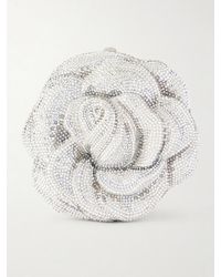Judith Leiber - Rose Desiree Crystal-Embellished-Tone Clutch - Lyst