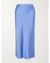 Anine Bing - Bar Silk-Charmeuse Maxi Skirt - Lyst