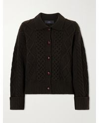 arch4 - Columbia Cable-Knit Cashmere Cardigan - Lyst
