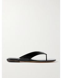 Le Monde Beryl - Eel-Effect Leather Sandals - Lyst
