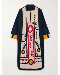 Vita Kin - Rafshan Embroidered Cotton-Poplin Kaftan - Lyst
