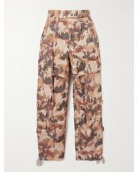 Isabel Marant - Pantalon Treillis En Toile De Coton À Imprimé Camouflage - Lyst