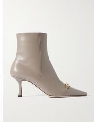 Jimmy Choo - Ryker 70 Embellished Leather Ankle Boots - Lyst