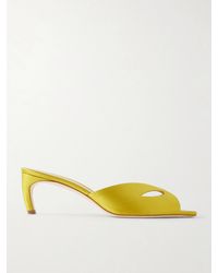 Victoria Beckham - Harlow Mask 55 Satin Sandals - Lyst