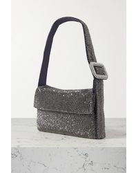 Benedetta Bruzziches - Vitty La Mignon Crystal-embellished Satin Shoulder Bag - Lyst