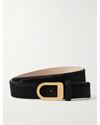 KHAITE - Saddle Gürtel Aus Kalbshaar - Lyst