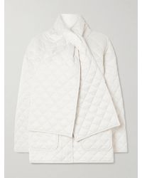 TOTEME - Scarf-Detailed Quilted Recycled-Shell Jacket - Lyst