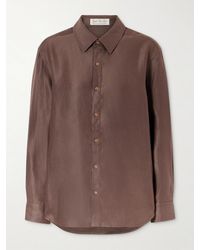 God's True Cashmere - Cocoa Linen Shirt - Lyst
