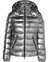 Moncler Gesteppte Daunenjacke Aus Metallic-shell Mit Kapuze - Mettallic