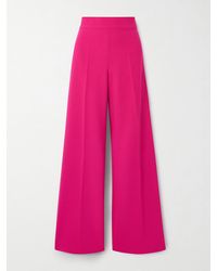 Carolina Herrera - Diane Wool-Blend Wide-Leg Pants - Lyst