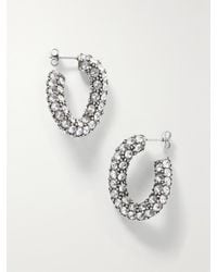 Isabel Marant - Tone Crystal Hoop Earrings - Lyst