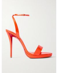Christian Louboutin - Miss Z Queen 120 Patent-Leather Sandals - Lyst