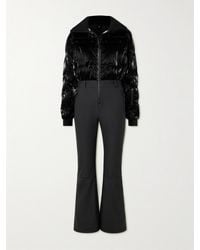 Perfect Moment - Helen Embroidered Quilted Down Ski Suit - Lyst