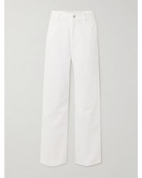 Loewe - Jean Large Taille Haute À Broderies Et À Finitions En Cuir X Paula's Ibiza - Lyst
