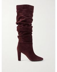 Manolo Blahnik - Calassohi 90 Suede Knee Boots - Lyst