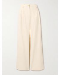 A.L.C. - Tommy Ii Pleated Linen-Blend Twill Wide-Leg Pants - Lyst