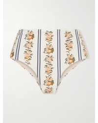 Agua Bendita - Valle Printed Stretch Recycled Bikini Briefs - Lyst