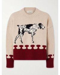 S.S.Daley - Intarsia-Knit Wool Sweater - Lyst