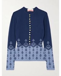 Conner Ives - Oberteil Aus Jacquard-Strick Mit Rüschen - Lyst