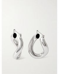 Laura Lombardi - Anima Platinum-Plated Recycled Hoop Earrings - Lyst