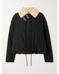 Loewe - Jacke Aus Shell Aus Einer Baumwollmischung Mit Shearling-Besatz - Lyst